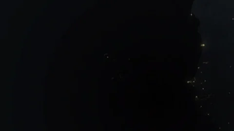 Earth with borders of Cape Verde at night Stock Footage 103188530