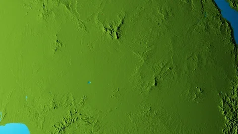 Earth with borders of Chad graphic Stock Footage 105303054