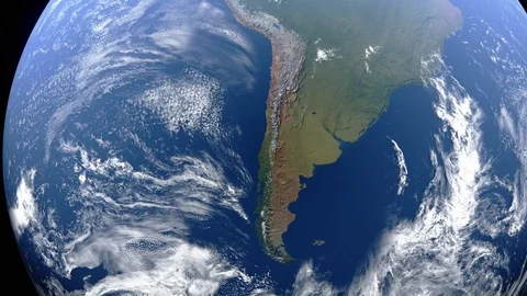 Earth with borders of Chile Stock Footage 102766547