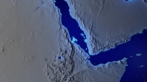 Earth with borders of Eritrea transparent Stock Footage 107030085