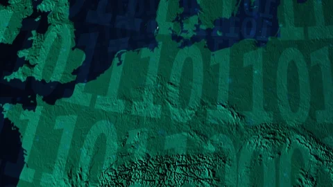 Earth with borders of Germany digital Video stock 110772460