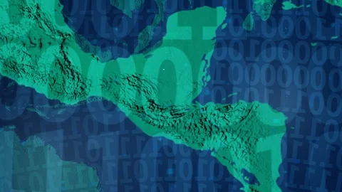 Earth with borders of Guatemala digital Stock Footage 110772679