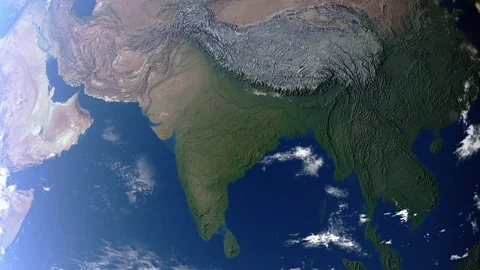 Earth with borders of India Video stock 101034514