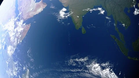 Earth with borders of Maldives Stock Footage 101352584