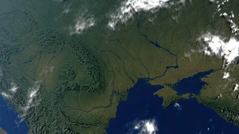 Earth with borders of Moldova Stock Footage 97630839