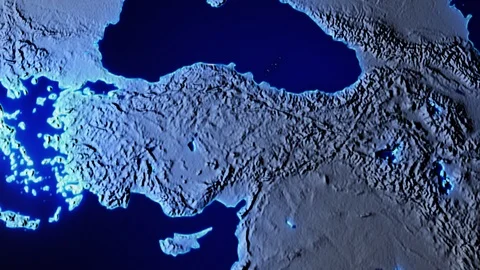 Earth with borders of Turkey transparent Stock Footage 107518505