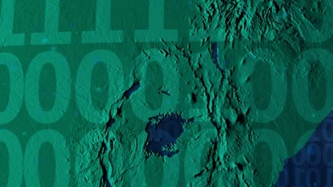 Earth with borders of Uganda digital Stock Footage 110761836