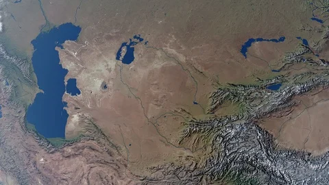 Earth with borders of Uzbekistan Stock Footage 101034309