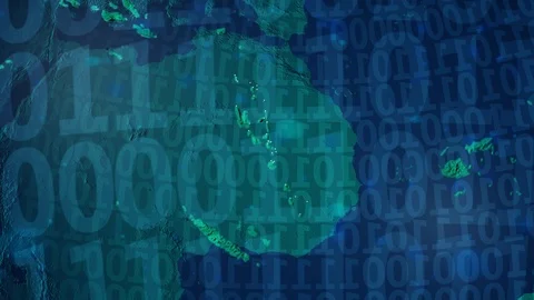 Earth with borders of Vanuatu digital Video stock 110762873