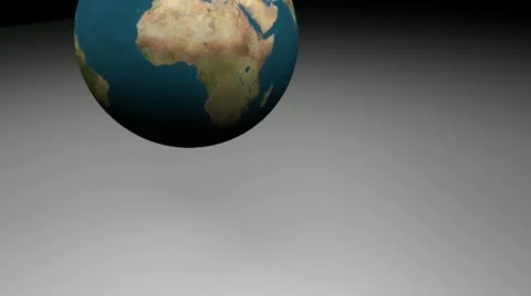 Earth bounce on floor Stock Footage 10916890