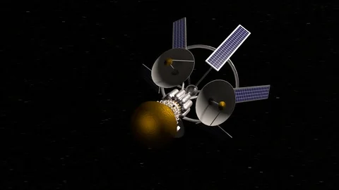 Earth Bound Satellite Stock Footage 109052953