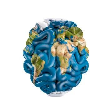 Earth brain Stock Illustration