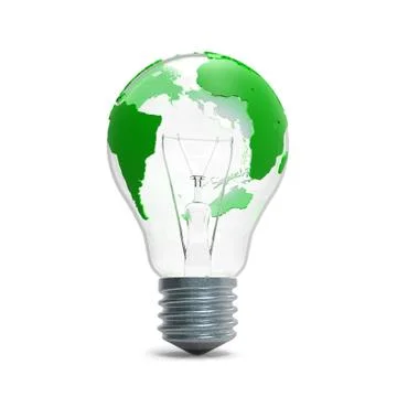 Earth bulb Stock Illustration