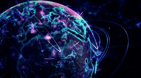 Earth business network Stock Footage 35650561