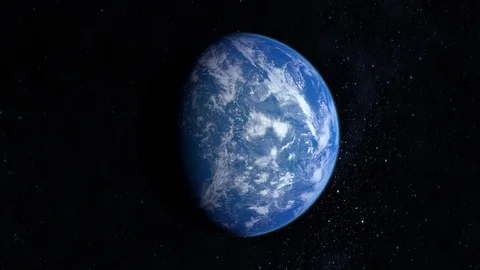 Earth. The camera flies around. A view from space. Stars twinkle. 4K. The earth 스톡 동영상 108630965