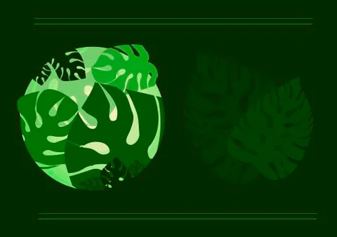 Earth card Leaf Stock Illustration