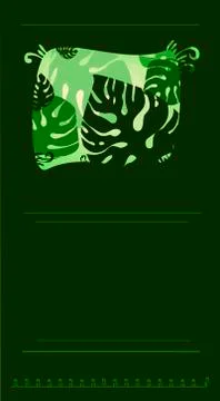 Earth card Leaf Stock Illustration