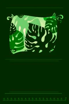Earth card Leaf3 v2 Stock Illustration
