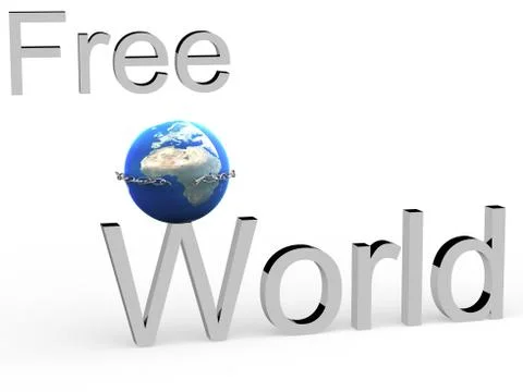 Earth chained in a circuit. Stock-Illustration