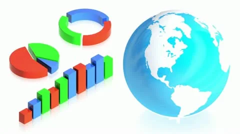 Earth chart Stock Footage 11480139