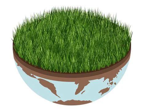 Earth climate change icon - vector isometric ecology illustration of an Illustrazione stock