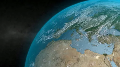 Earth Close up rotate Stock Footage 12499266