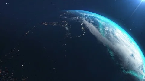 Earth Close  Rotation Loop Stock Footage 98488944