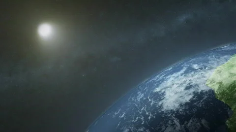 Earth Close Up Spin v3 Video stock 401244