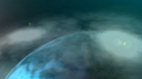 Earth with clouds Stock Footage 8558025