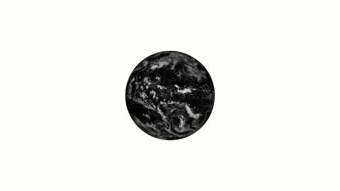 Earth clouds icon animate video Stock Footage 294401454