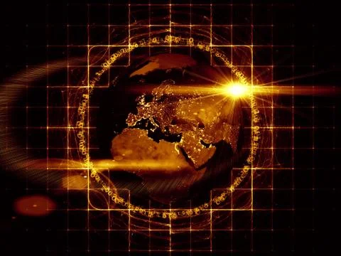 Earth Computing Ilustração Stock