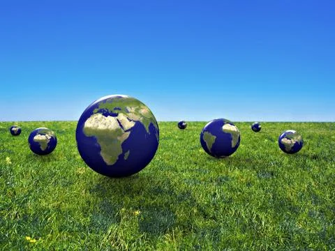 Earth conservation Stock Illustration