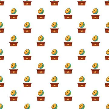 Earth core model repeatable pattern visualizing geology structure Illustrazione stock