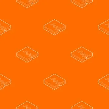 Earth crack pattern vector orange Stock Illustration