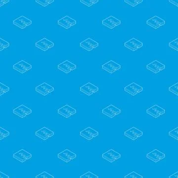 Earth crack pattern vector seamless blue 스톡 일러스트