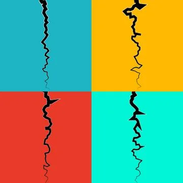 Earth Crack vector Stock-Illustration