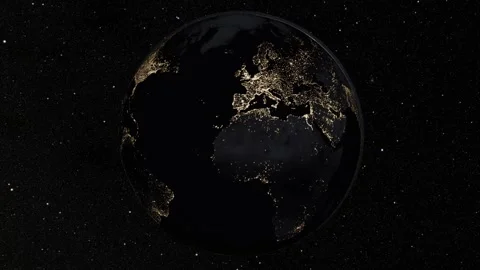 Earth Crescent Backlit from Space 4K CGI 스톡 동영상 341982019