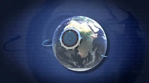 Earth cyber security H264 Video stock 12368732