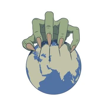 Earth in danger Ilustración de archivo