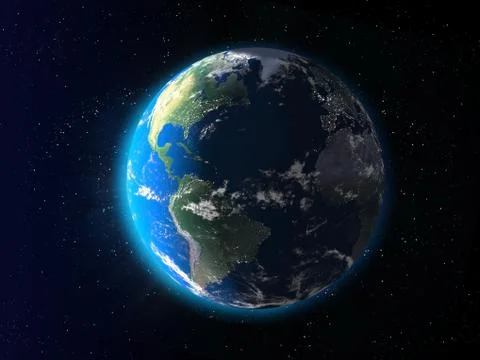 Earth dawn Stock Illustration