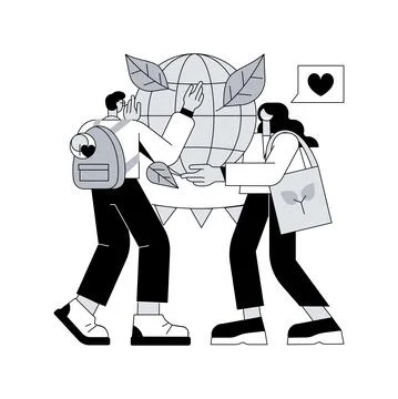 Earth Day abstract concept vector illustration. Stock Illustration