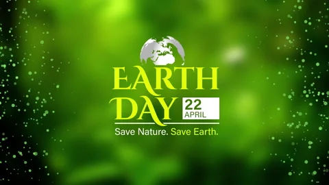 Earth day and globe composition with particle Stock Footage 241742427