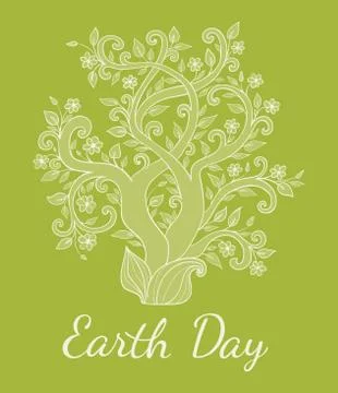 Earth Day background Stock Illustration