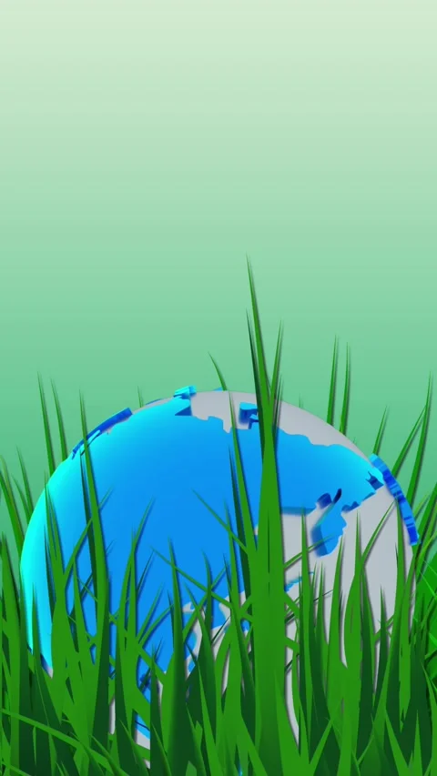 Earth Day Background Loop Vertical Stock Footage 341879277