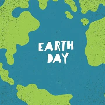 "Earth day" concept. Creative design poster for Earth Day. Illustration