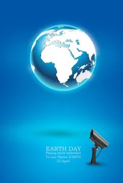 Earth Day Concept 스톡 일러스트