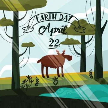 Earth day design Stock Illustration