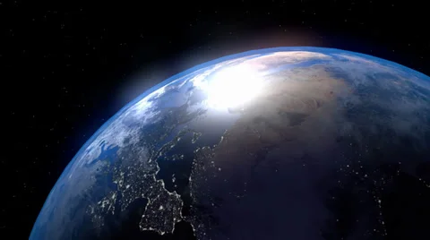 Earth Day to Night Stock Footage 33865627