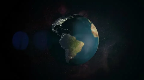 Earth Day Night Stock Footage 67737889