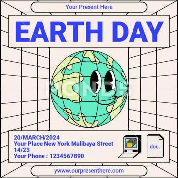 Earth Day Post PSD Template